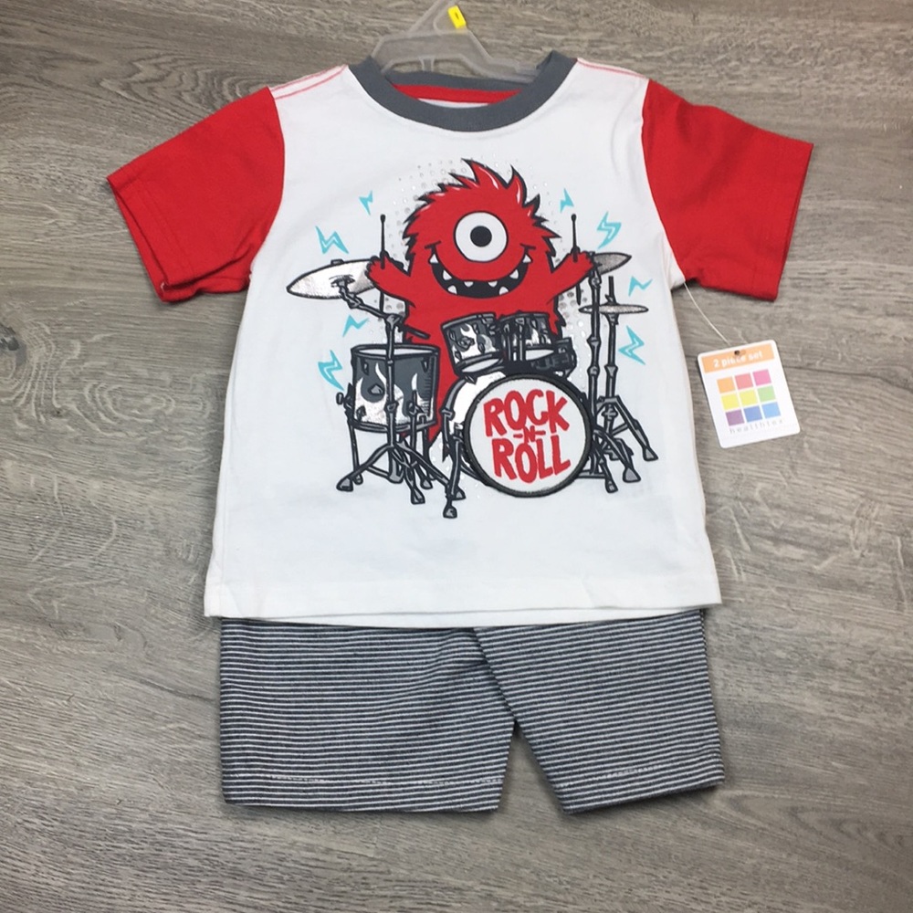 Monster 2 pc short set 3T
